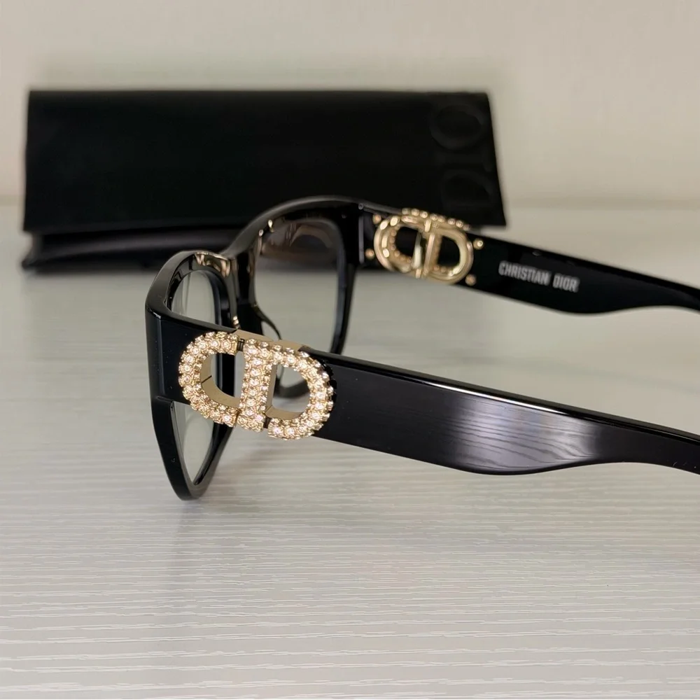 New! Dior Women's Glasses in Black, 30MontaigneO S4I 12BB, Authentic
